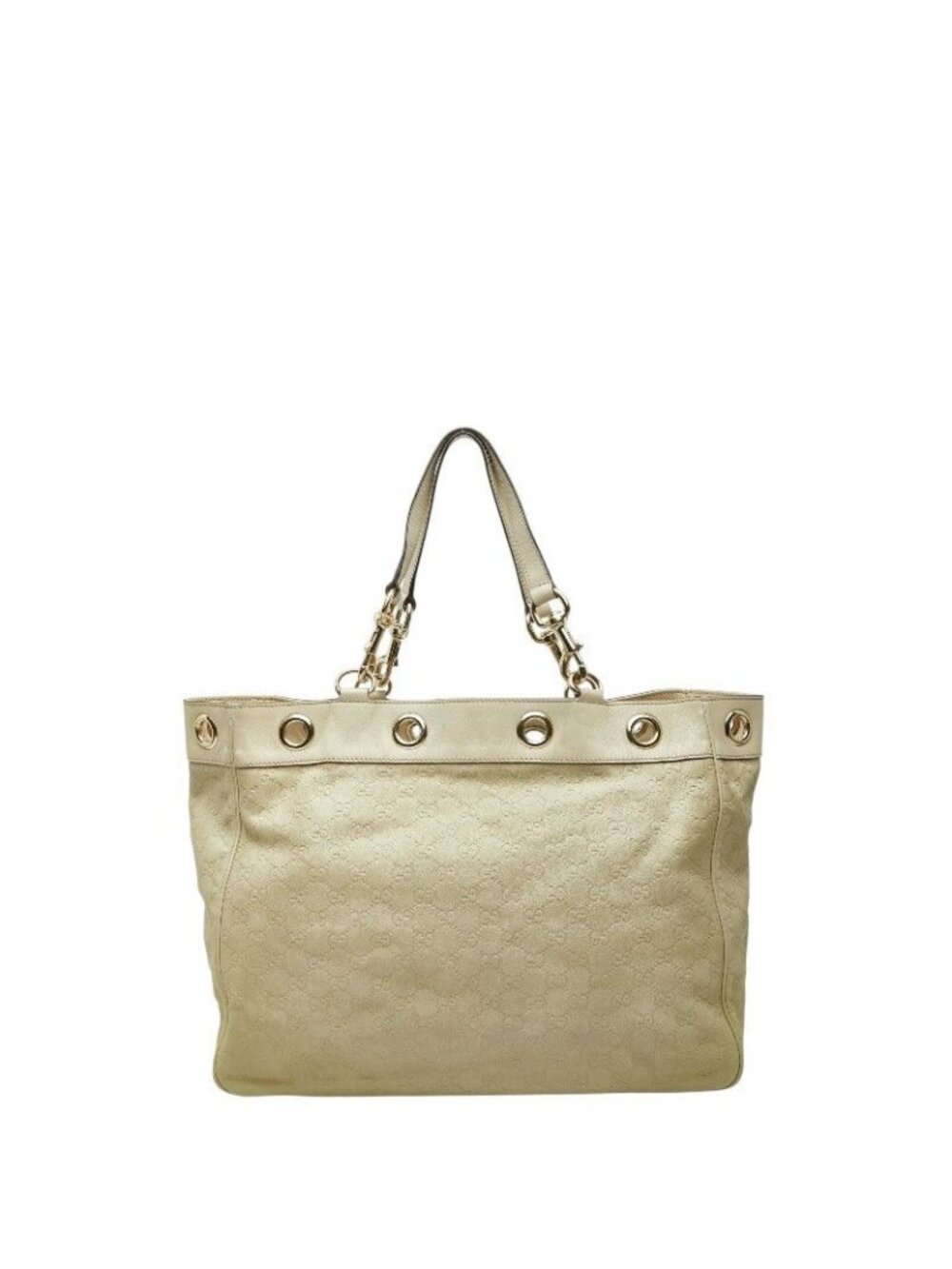 Gucci Guccissima Tote Beige Canvas Leather